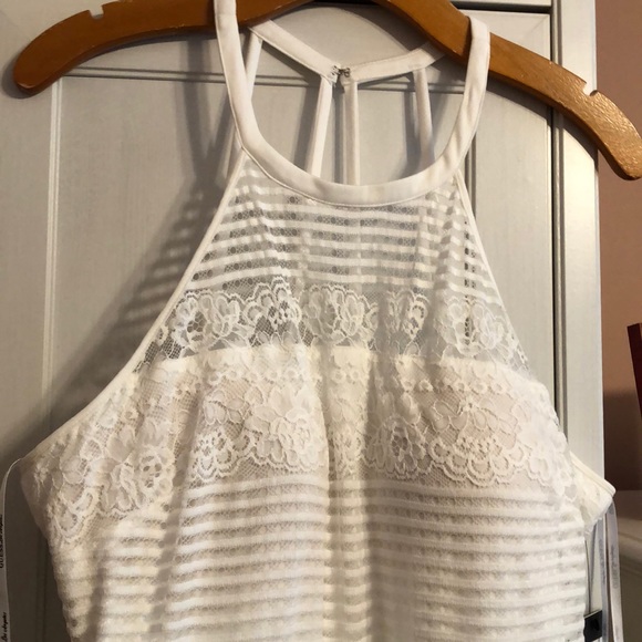 Guess Illusion white halter dress - Picture 5 of 6